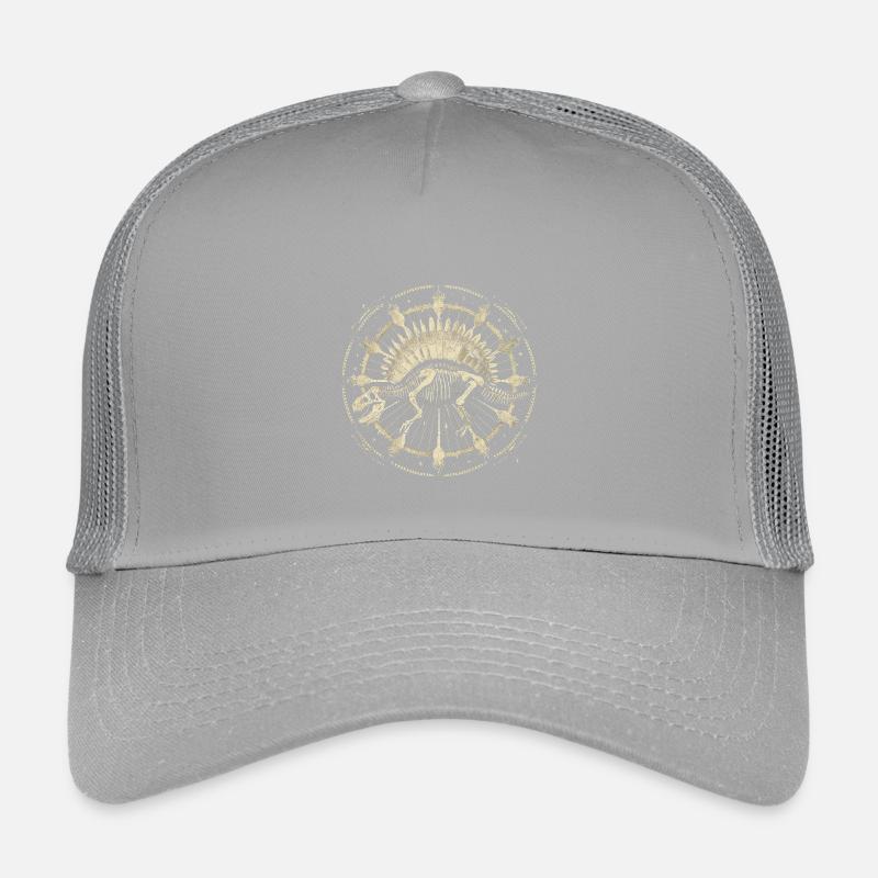Stegosaurus Skelett – Kosmisches Boho Fossil Kinder Trucker-Cap