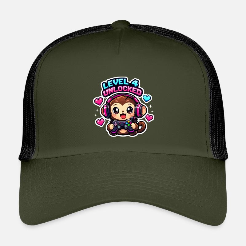 Level 4 Unlocked Kinder Trucker-Cap
