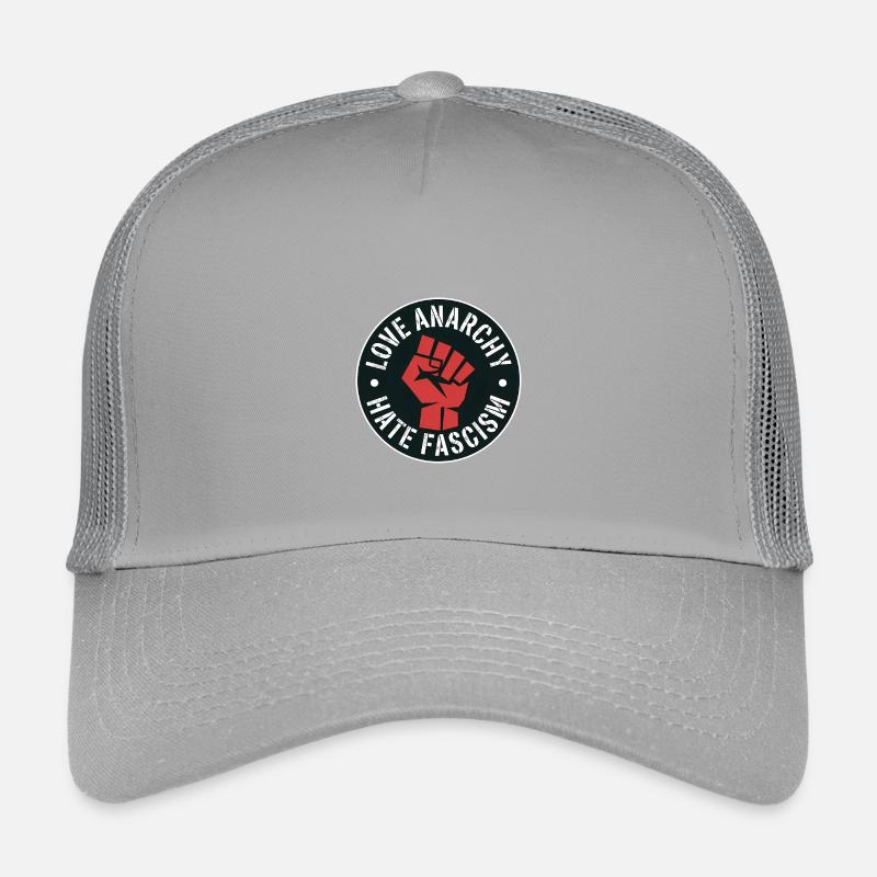 Love Anarchy, hate Fascism - Antifascist Merch Kids’ Trucker Cap