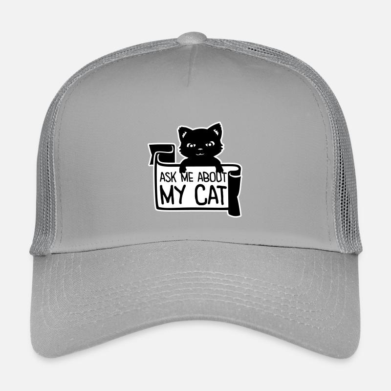 Demandez-moi pour mon chat Chat Amour des animaux Animaux Casquette trucker enfant
