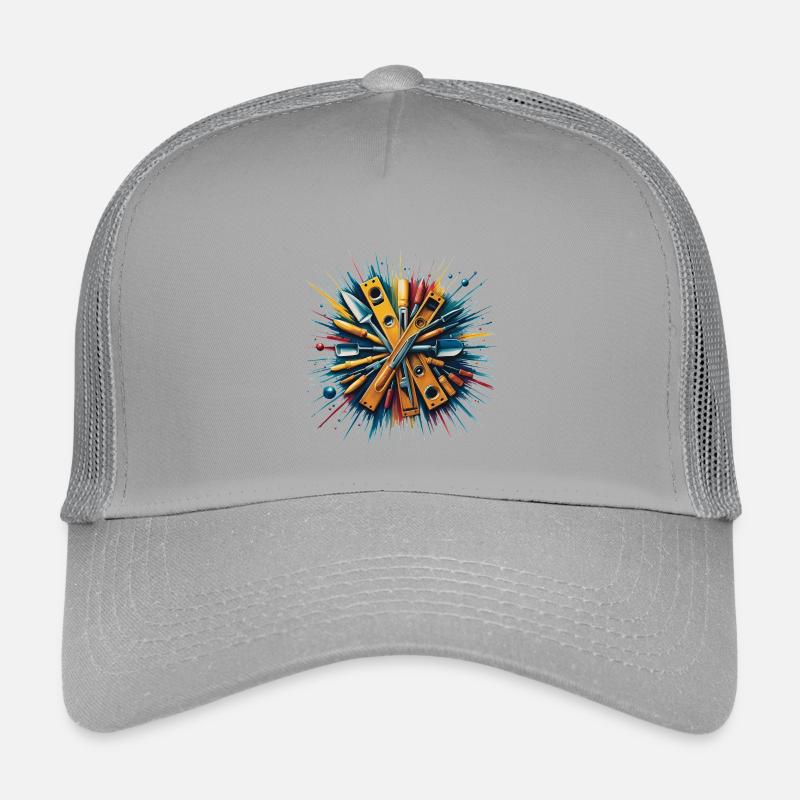 Baumauerwerkswerkzeuge Kunstdruck Kinder Trucker-Cap
