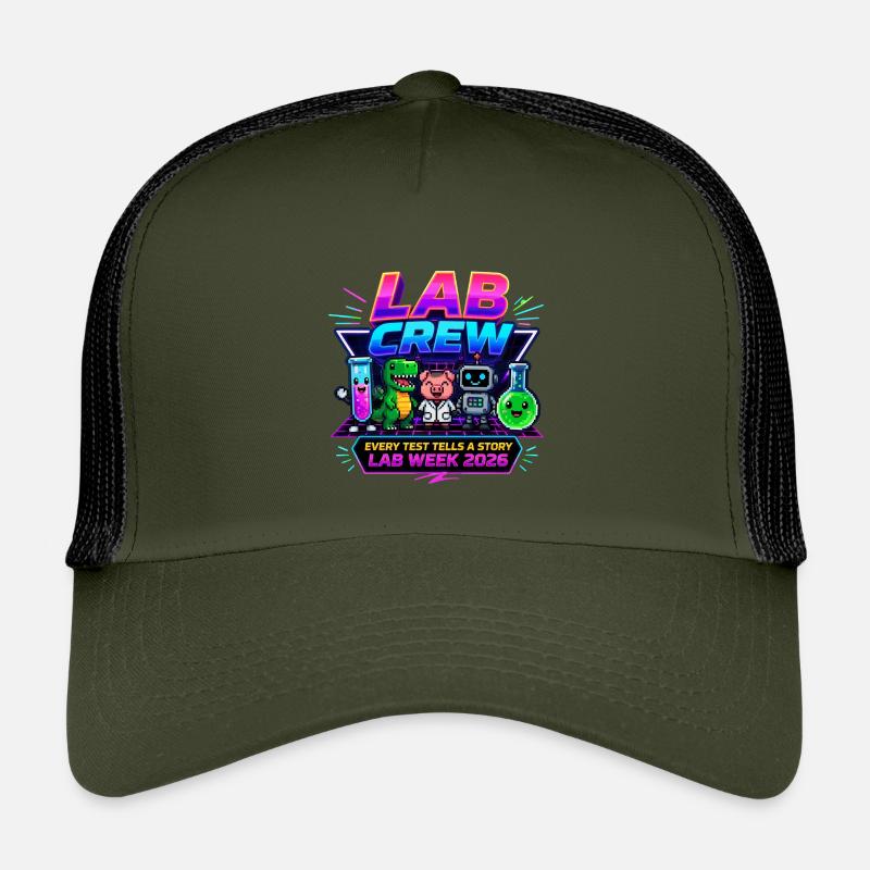 Lab Crew 2026: Comic Strip Lab Team Kids’ Trucker Cap