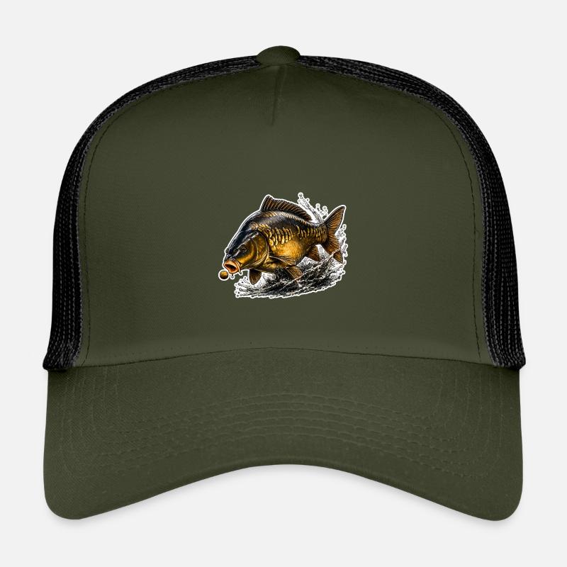 Spiegelkarpfenfisch-Design Kinder Trucker-Cap