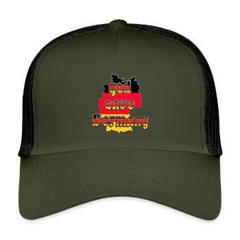 God protect Germany - Kids’ Trucker Cap - olive/black - Front