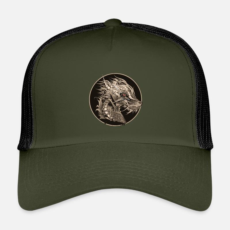 Patch de dragon mystique astucieusement conçu Casquette trucker enfant