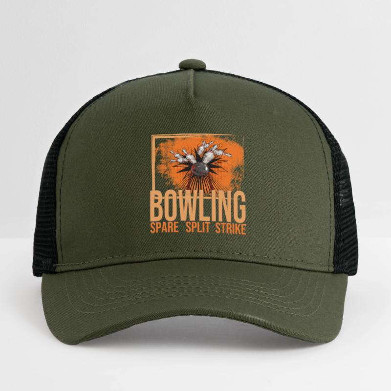 Bowling - Spare - Split - Strike Kinder Trucker-Cap