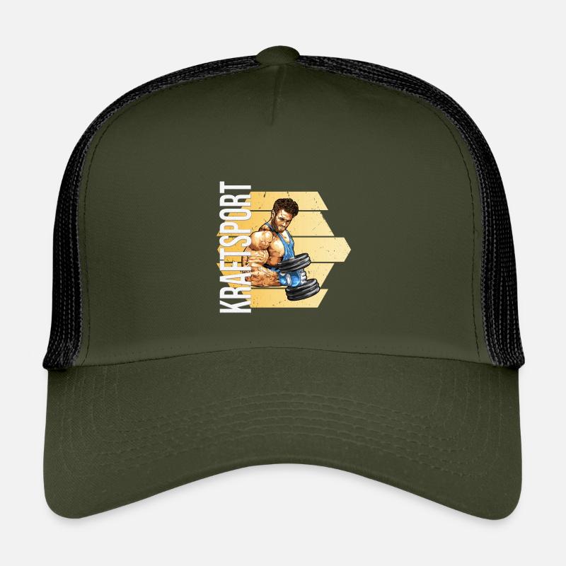 Kraftsport - Kinder Trucker-Cap - Olive/Schwarz