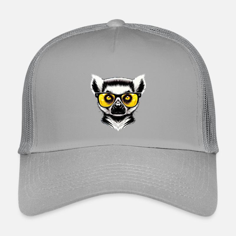 Lémurien avec lunettes de soleil Casquette trucker enfant