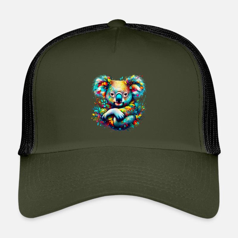 Koala - Kinder Trucker-Cap - Olive/Schwarz