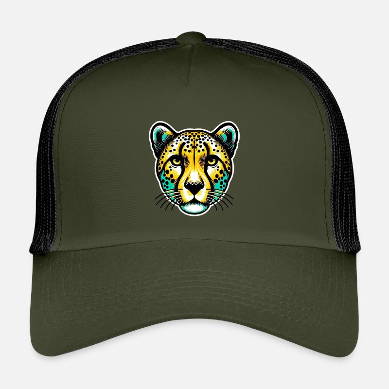 Gepard - Kinder Trucker-Cap - Olive/Schwarz