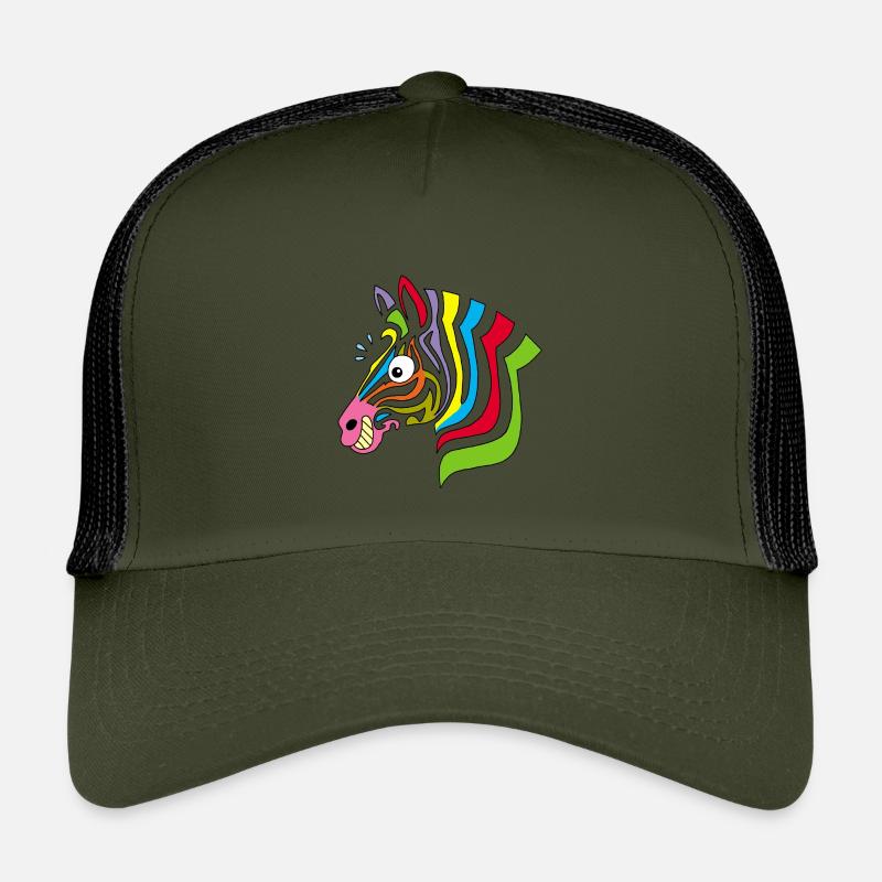 zèbre multicolore Casquette trucker enfant