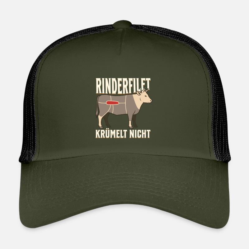 Rinderfilet krümelt nicht - Kinder Trucker-Cap - Olive/Schwarz
