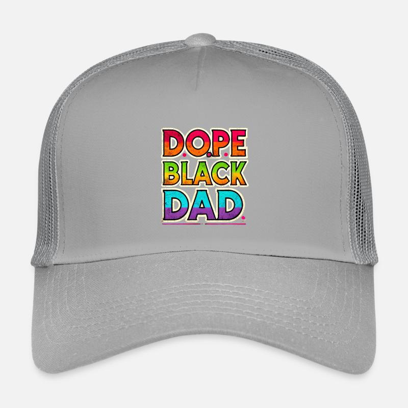 Cool Black Dad Rainbow Design Kids’ Trucker Cap