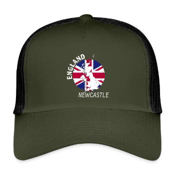 Newcastle - Casquette trucker enfant - olive/noir - Devant
