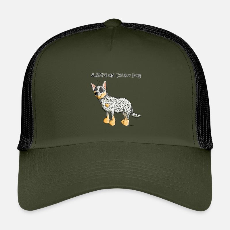 Glücklicher Australian Cattle Dog - Hund Kinder Trucker-Cap