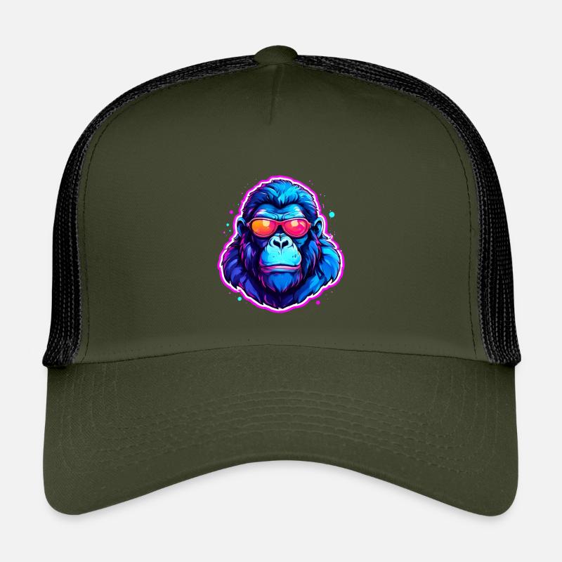 Un gorille cool avec des lunettes de soleil Casquette trucker enfant