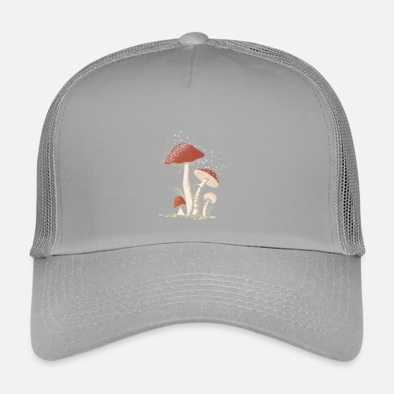 Magical toadstools in the forest illustrated Kids’ Trucker Cap
