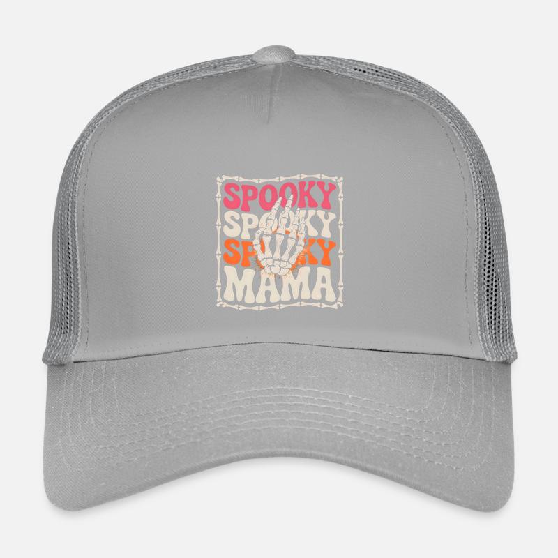 Spooky Mama Skelett Hand Kinder Trucker-Cap