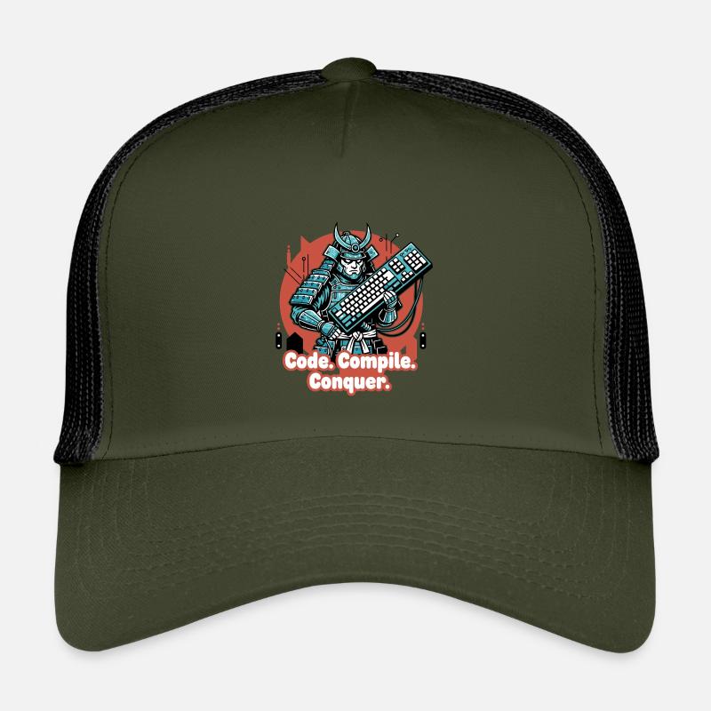 Codekampf Samurai mit Tastatur Kinder Trucker-Cap