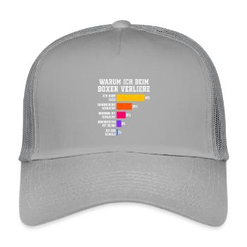 Why I lose in boxing Boxing - Kids’ Trucker Cap - light grey - Front