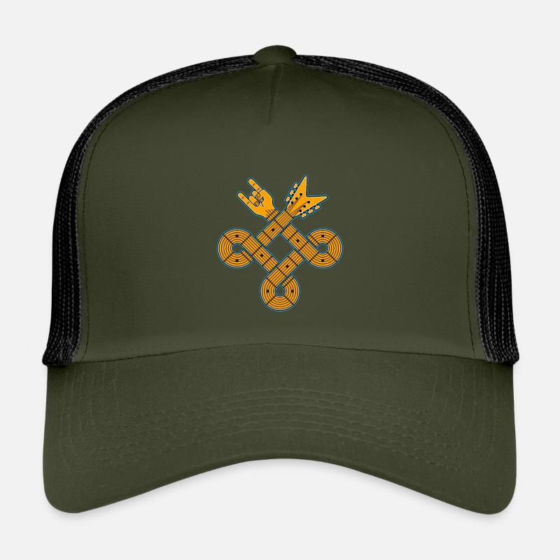 Celtic Knot Guitar Emblem Kinder Trucker-Cap