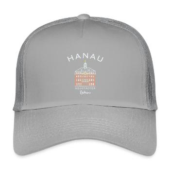 Hanau, Neustädter Rathaus, Hessen - Kinder Trucker-Cap - Hellgrau - Vorne