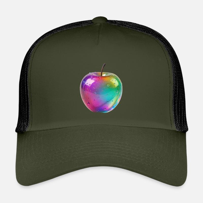 Regenbogen Apfel Ästhetik Design Kinder Trucker-Cap