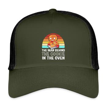 Futurs papas, futurs pères - Casquette trucker enfant - olive/noir - Devant