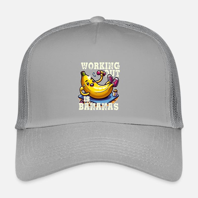 Muscular Banana: Bananas Training Kids’ Trucker Cap