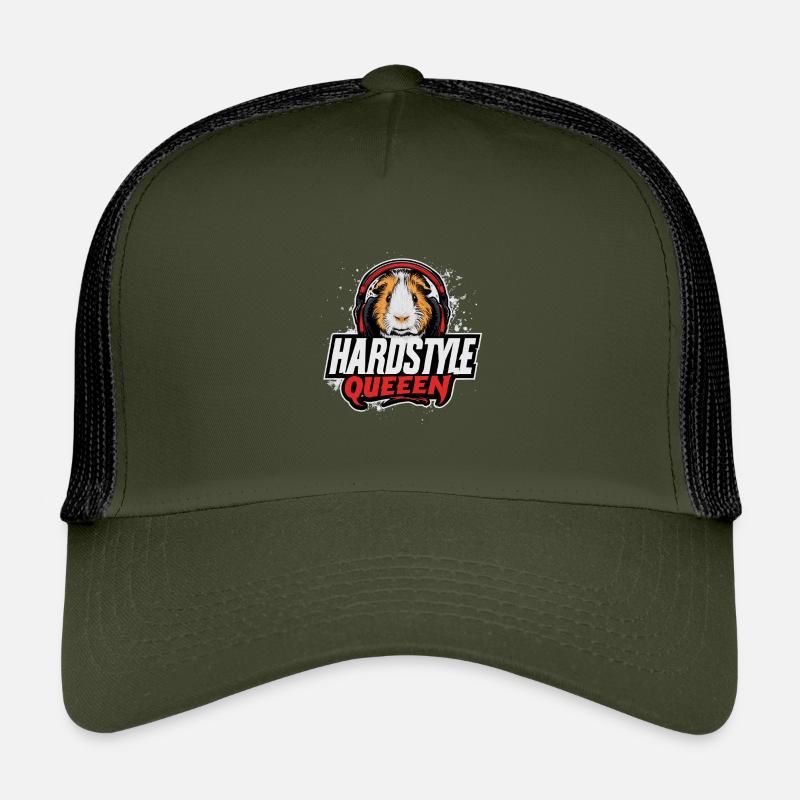 Hardstyle Queen – Meerschweinchen mit Kopfhörern Kinder Trucker-Cap