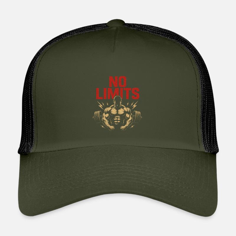 No Limits – Kraft und Stärke - Kinder Trucker-Cap - Olive/Schwarz