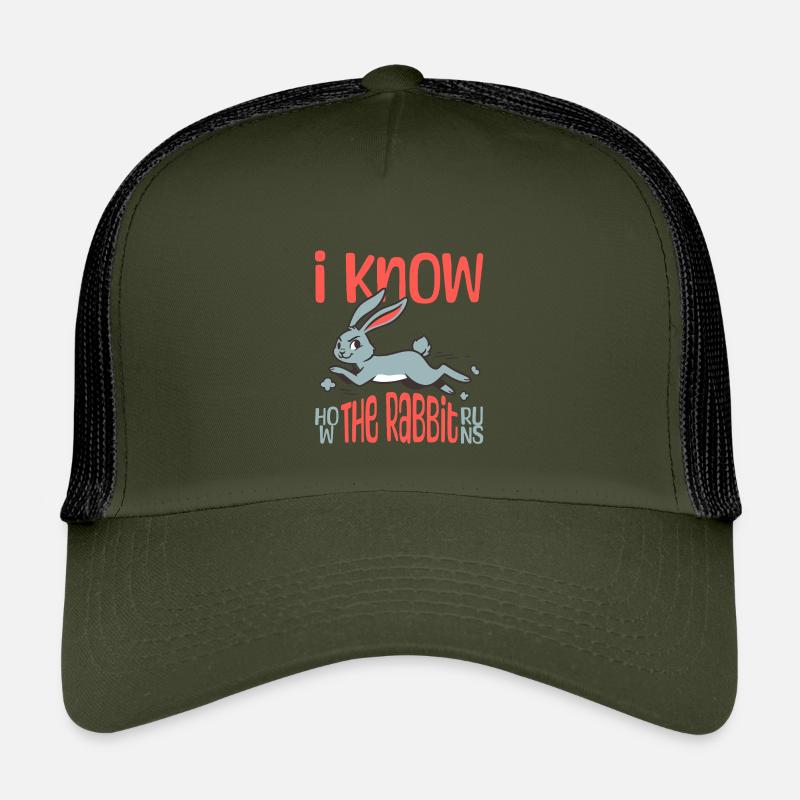 I Know How The Rabbit Runs Denglish Kids’ Trucker Cap