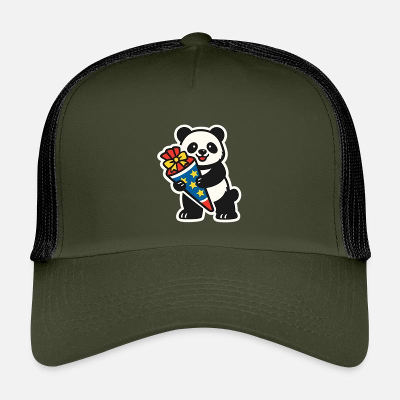 Panda Bear I'm 1st Grade School Enrollment Gift Kids’ Trucker Cap