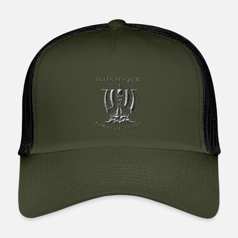 Wikinger 2 - Kinder Trucker-Cap - Olive/Schwarz