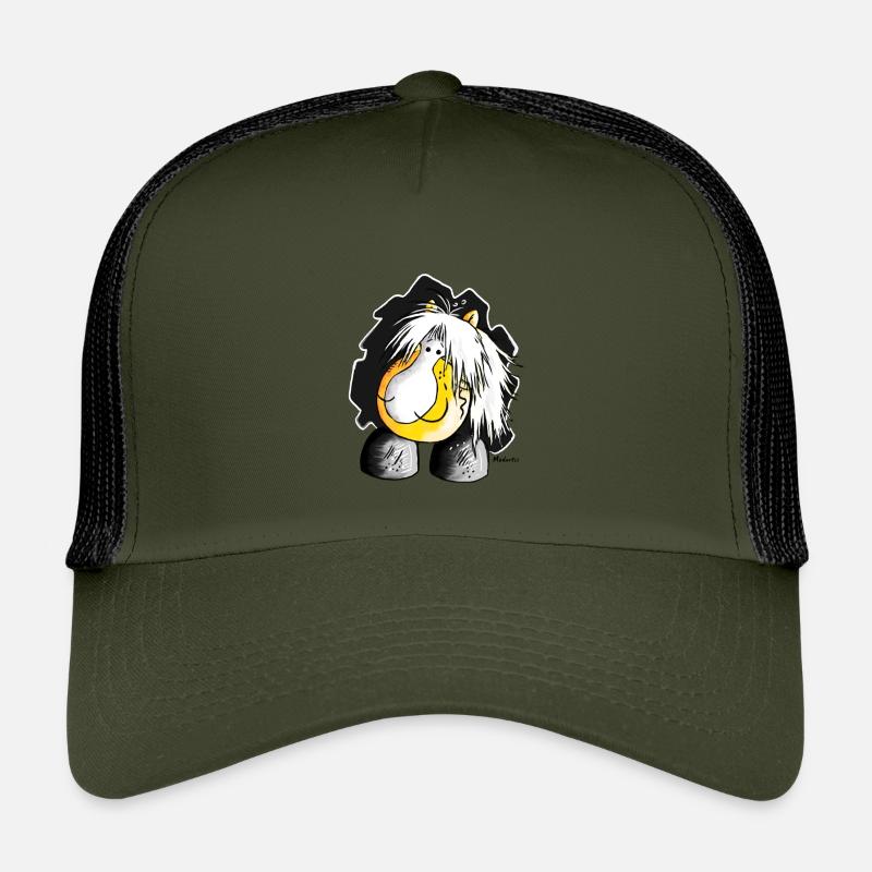 Haflinger - Hafi - Pferd - Kinder Trucker-Cap - Olive/Schwarz