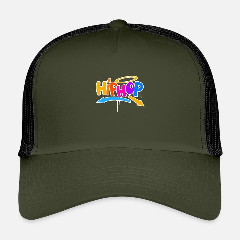Hip Hop - Kinder Trucker-Cap - Olive/Schwarz