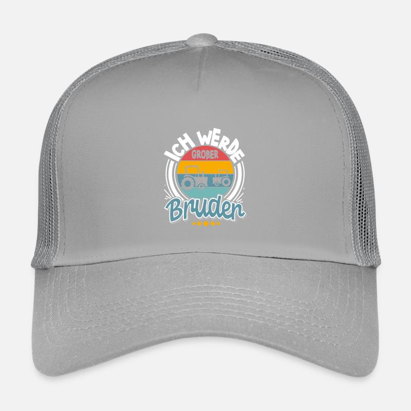 Ich Werde Großer Bruder Traktor Kinder Trucker-Cap