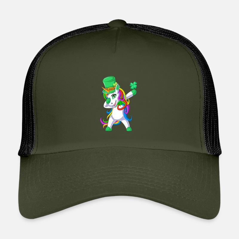 dabbing unicorn st patricks day Kids’ Trucker Cap