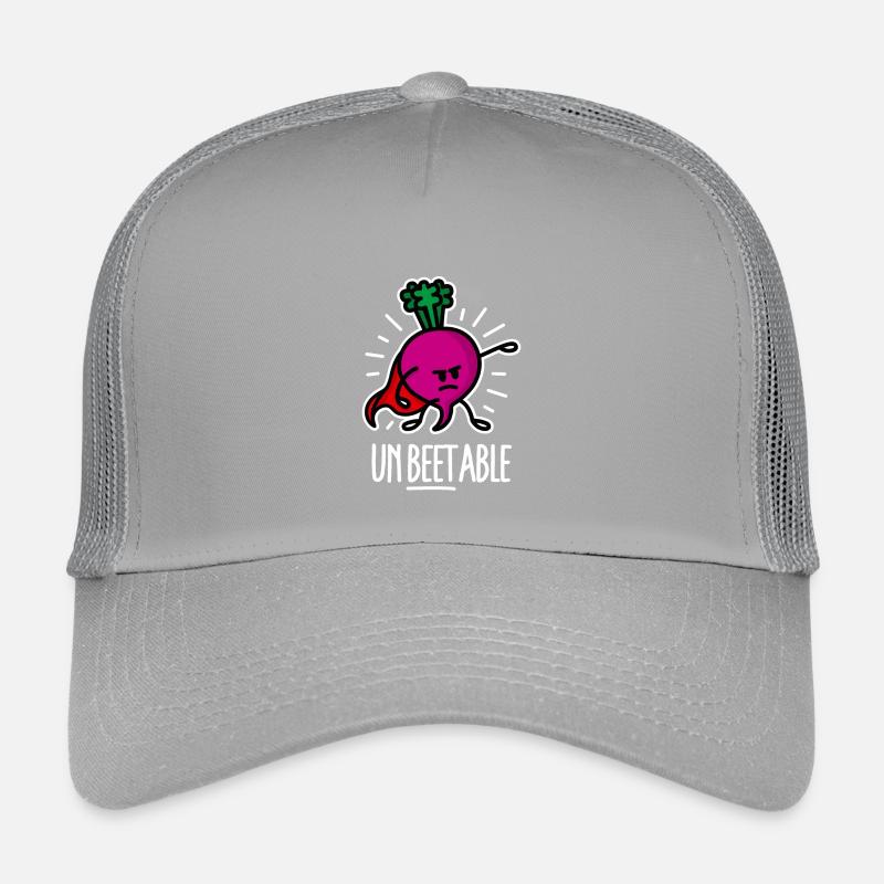 Drôle de betterave Betterave Super-héros Jeu de mots Dessin animé Casquette trucker enfant