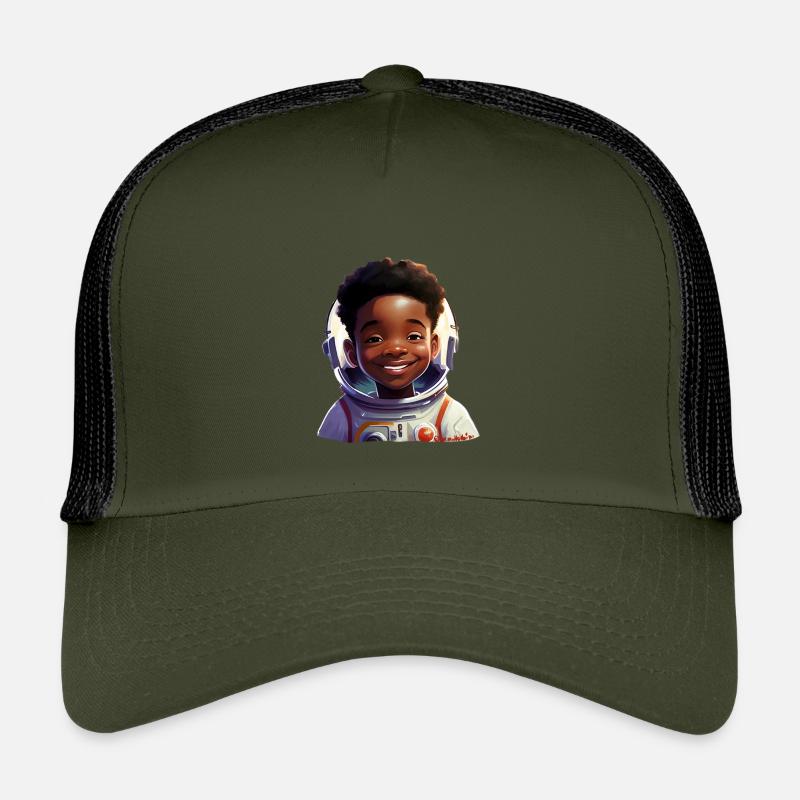 Junge Astronautin Mit Strahlen Kinder Trucker-Cap