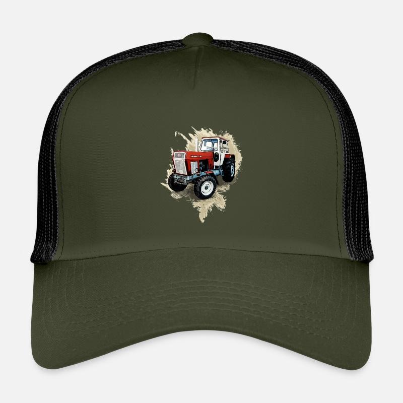 Fortschritt Traktor ZT 300 - Kinder Trucker-Cap - Olive/Schwarz