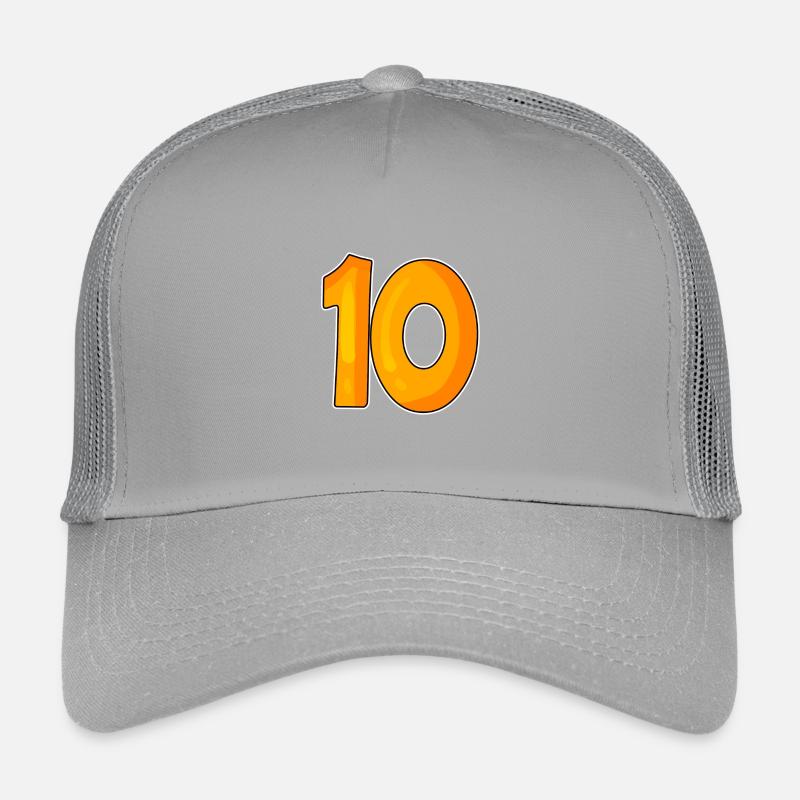 Dix numéros 10 Nombre Casquette trucker enfant