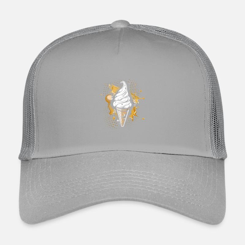 Cornet de crème glacée Éclaboussures de couleur Casquette trucker enfant