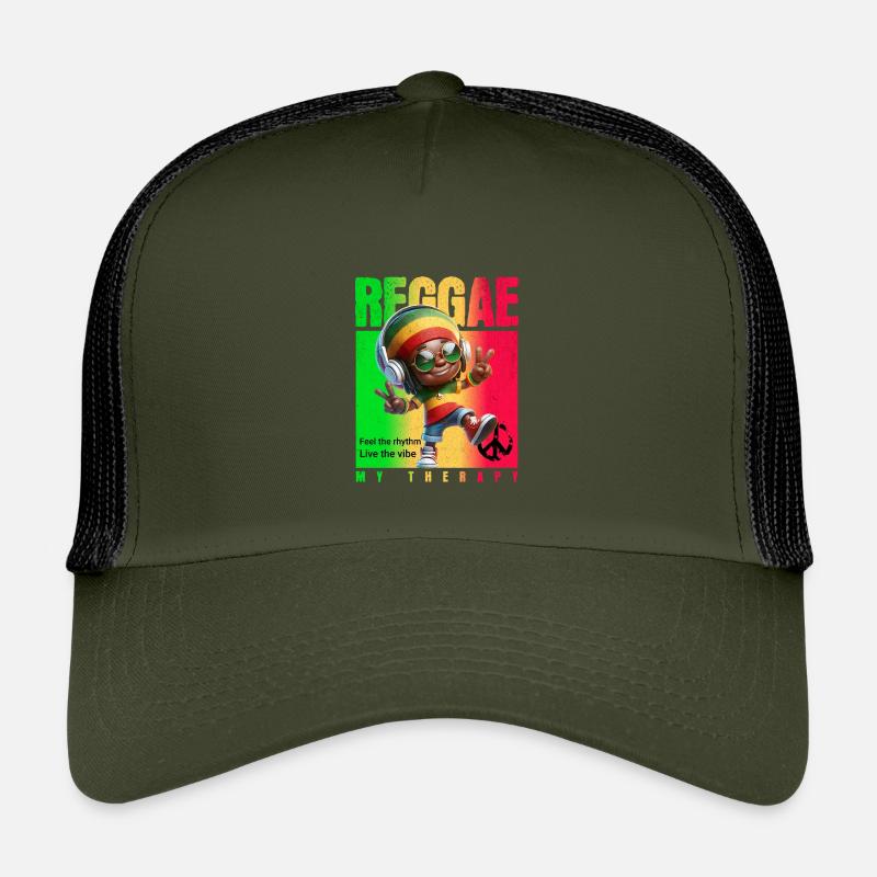 Reggae ma thérapie Rastaman Casquette trucker enfant