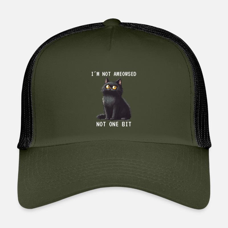 Je ne suis pas amyothérisé Grim Cat Pixel Art Pixel Casquette trucker enfant