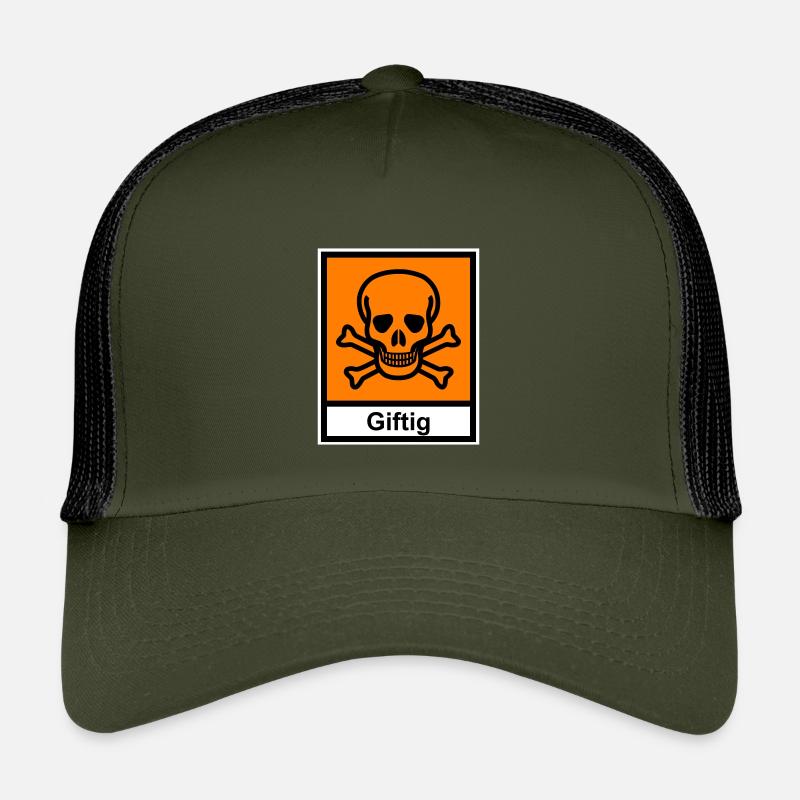 Poisonous - Kids’ Trucker Cap - olive/black