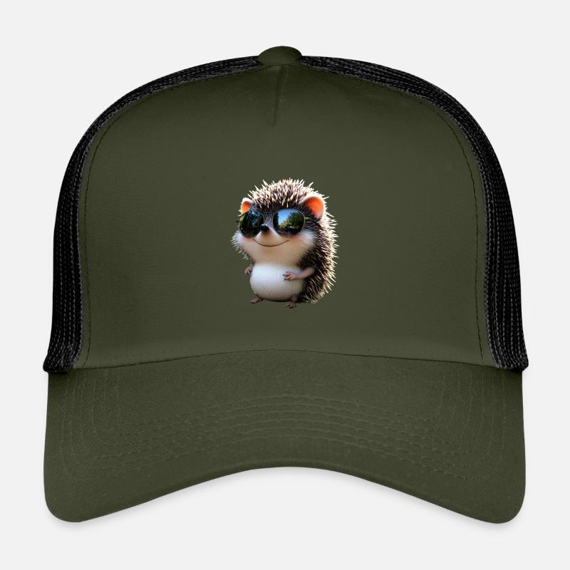Hérisson Hérisson à ventre blanc Hérisson épineux Amour Hérisson mignon Casquette trucker enfant