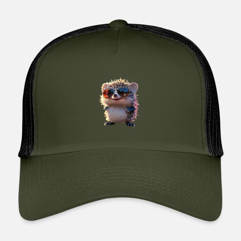 Hérisson Hérisson à ventre blanc Hérisson épineux Amour Hérisson mignon Casquette trucker enfant