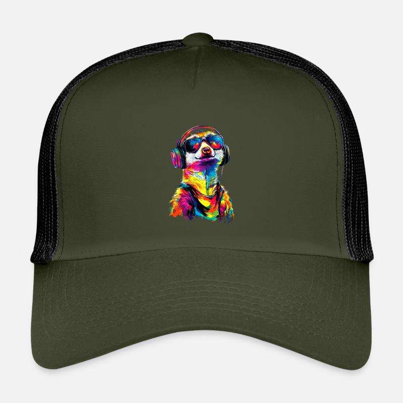 Lunettes de soleil suricate coloré mignon suricate Casquette trucker enfant