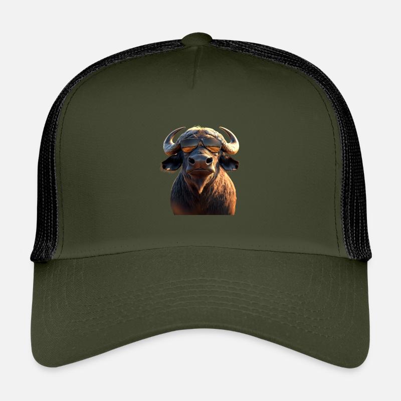 Buffle du Cap Buffalo Safari Buffle d’Afrique Casquette trucker enfant